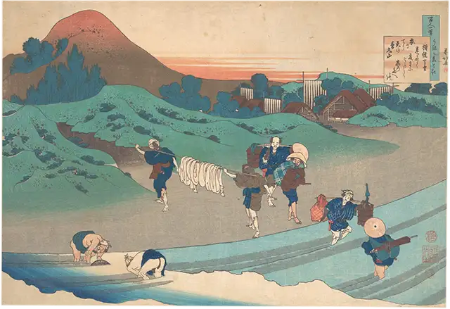 葛飾北斎による木版画