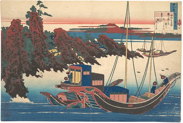 葛飾北斎による木版画