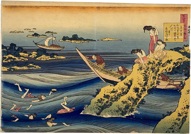 葛飾北斎による木版画