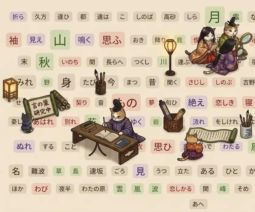 百人一首 頻出ワードマップのサムネイル